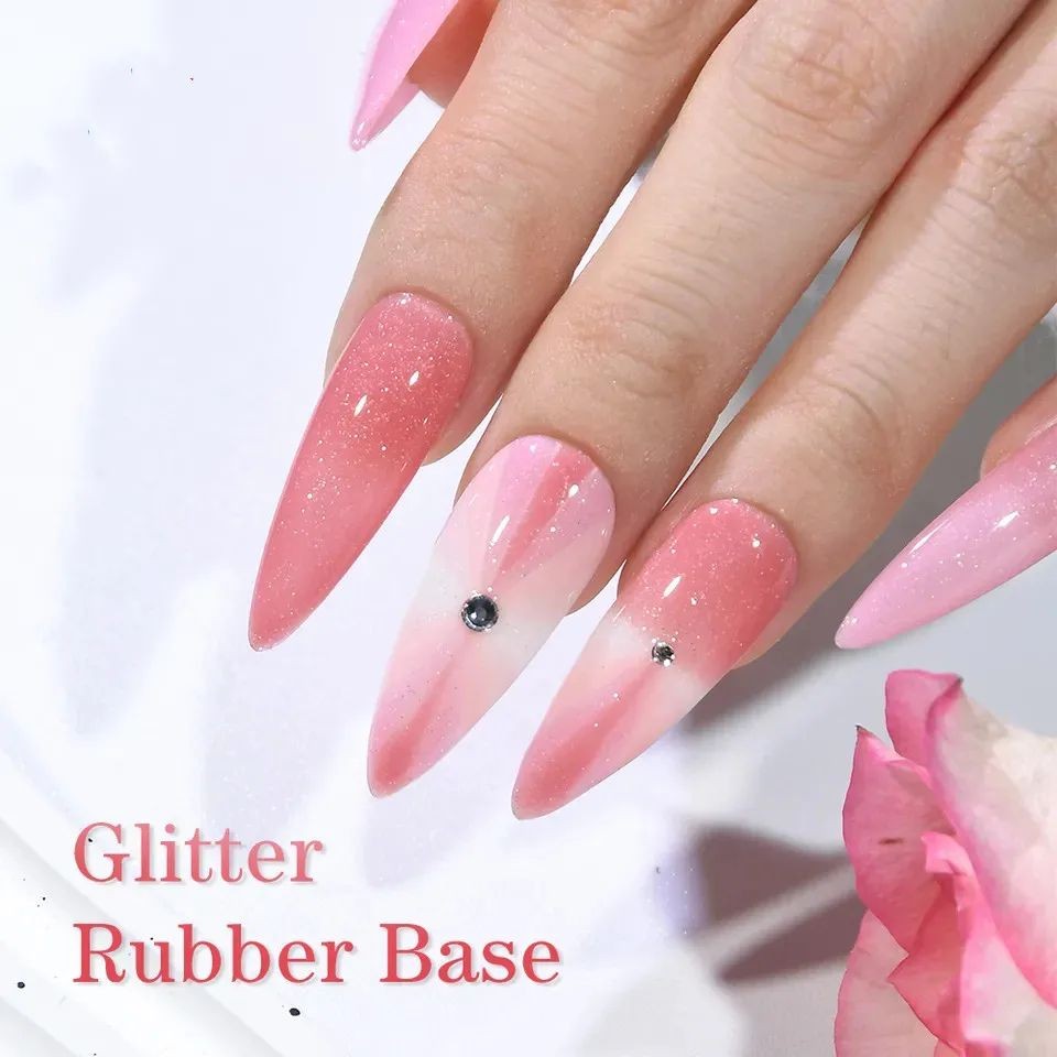 Glitter Colors Rubber Base Coat