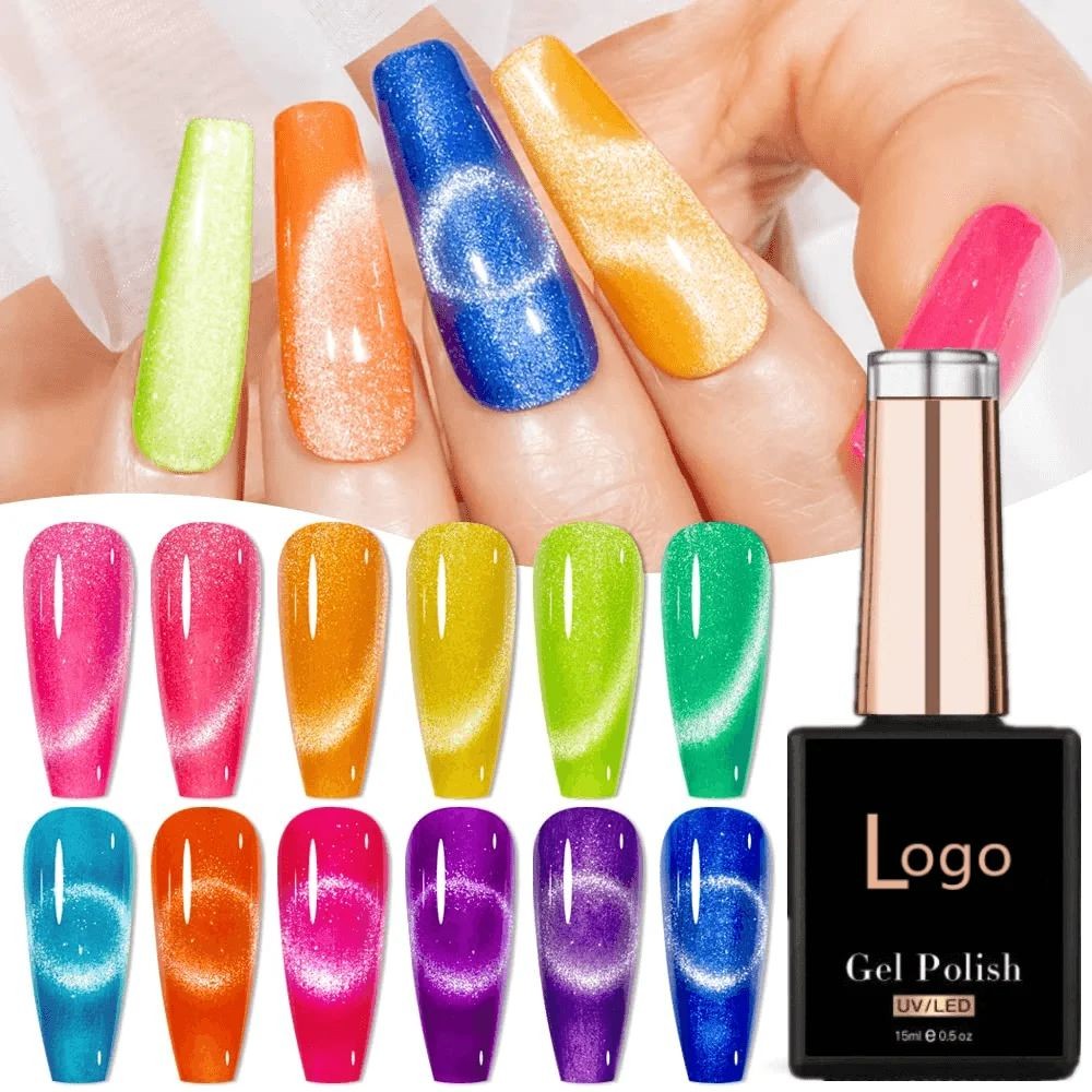 Neon Cat Eye Gel Polish